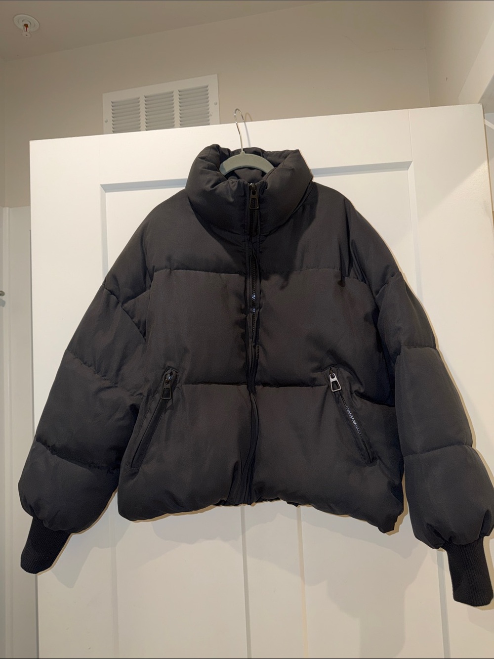Zara like Black Puffer Jacket - Women